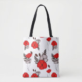 Mohnblumenmuster Tasche (Vorderseite)