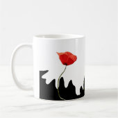 Mohnblumenwellen Kaffeetasse (Links)