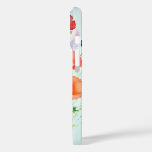 Mohnblumenwiese, Aquarell - Case-Mate iPhone Hülle (Rückseite / Links)