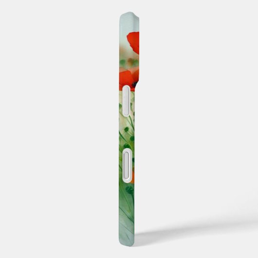 Mohnblumenwiese, Aquarell - Case-Mate iPhone Hülle (Rückseite / Rechts)