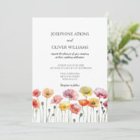 Mohnblüte Blume Einladung Hochzeit
