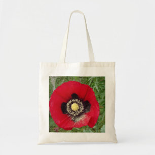 mohnblüte.klatschmohn in rot tragetasche