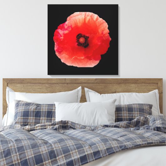 Mohnblüte Leinwanddruck (Insitu (Schlafzimmer))