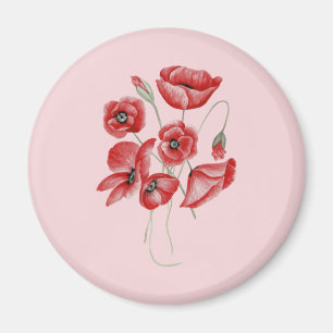 Mohnblüte Magnet