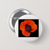 Mohnblüte nach dem Regen Button (Vorne & Hinten)