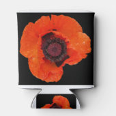 Mohnblüte nach dem Regen Dosenkühler (Rückseite)