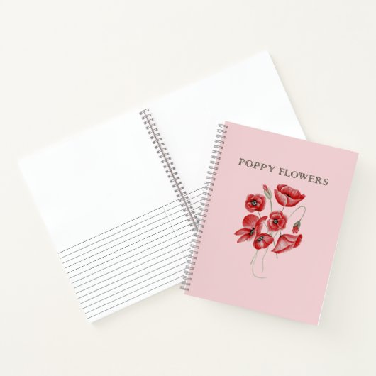 Mohnblüte Notizblock (Innenseite)