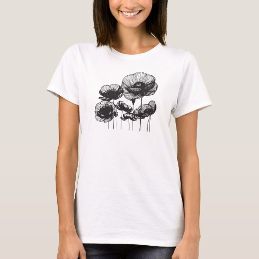 Mohnblüte T-Shirt (Vorderseite)