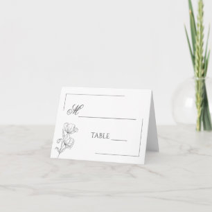 Mohnblüten Blume Platzkarten Karte