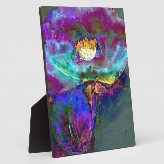 Mohnblütenfarbe lila fotoplatte (Seite)