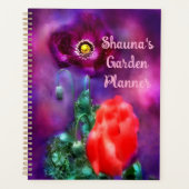 Mohnblütengarten Lila Coral Blume Planer (Vorderseite)