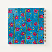 Mohnblütenriss-Spiral-Notebook Notizblock (Rückseite)