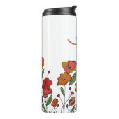 Mohnborte  thermosbecher (Nach links gedreht)