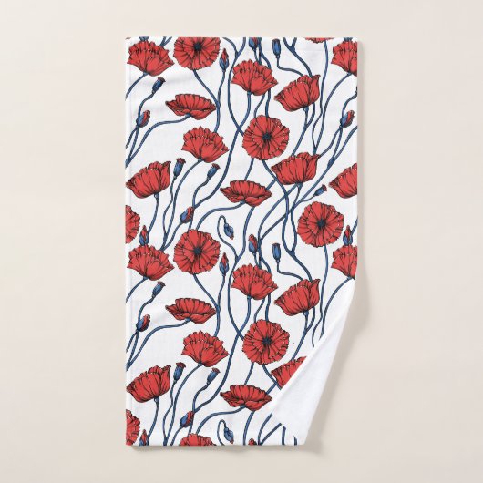 MohnBouquet Badhandtuch Set (Handtuch)