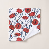 MohnBouquet Badhandtuch Set (Waschlappen)