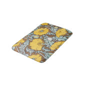 Mohndarstellung, gelbe Blume Badematte (Schrägansicht)