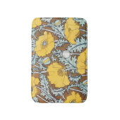 Mohndarstellung, gelbe Blume Badematte (Vorderseite Vertikal)