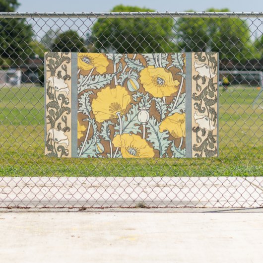 Mohndarstellung, gelbe Blume Banner (Insitu)