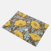 Mohndarstellung, gelbe Blume Fußmatte (Schrägansicht)