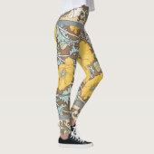 Mohndarstellung, gelbe Blume Leggings (Rechts)