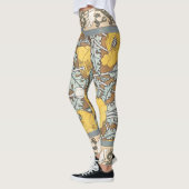 Mohndarstellung, gelbe Blume Leggings (Links)