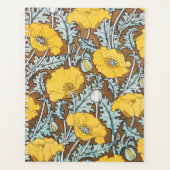 Mohndarstellung, gelbe Blume Planer (Vorderseite)