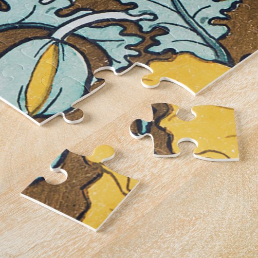 Mohndarstellung, gelbe Blume Puzzle (Seite)