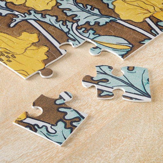 Mohndarstellung, gelbe Blume Puzzle (Seite)