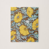 Mohndarstellung, gelbe Blume Puzzle (Vertikal)