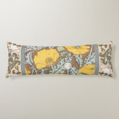 Mohndarstellung, gelbe Blume Seitenschläferkissen (Vorderseite)