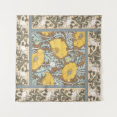 Mohndarstellung, gelbe Blume Wandteppich (Vorderseite (Horizontal))