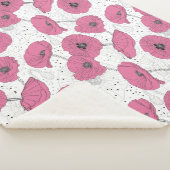 Mohndecke Blume Mustertücher Sherpadecke (3/4)