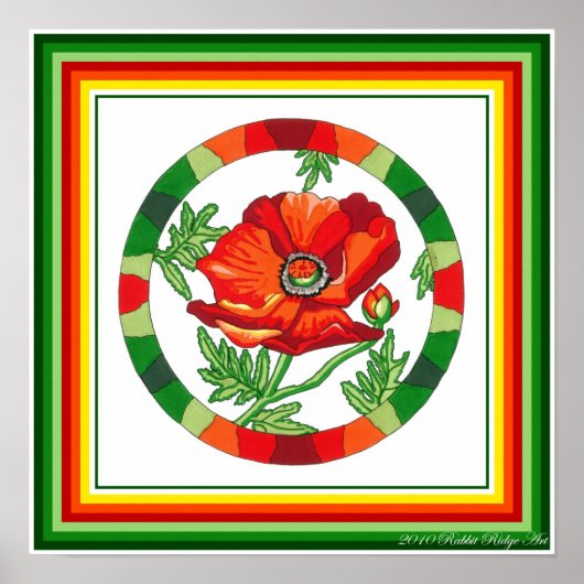 Mohndruck Poster (Vorne)