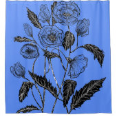 Mohndusche Vorhang blau - Ihre Farben (Vorderseite)