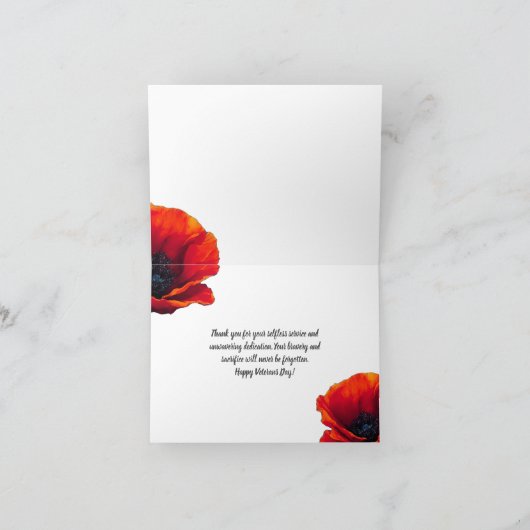 Mohnerinnerung - für immer dankbar karte (Innenseite)