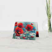 Mohnerinnerung - für immer dankbar karte (Vorderseite)