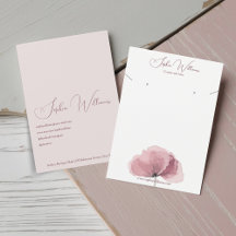 Mohnerring & Necklace Set Schmuckkarte