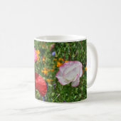 Mohnfarben-Blume Kaffeetasse (VorderseiteRechts)