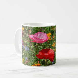 Mohnfarben-Blume Kaffeetasse