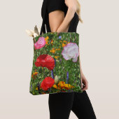 Mohnfarben-Blume Tasche (Von Nahem)