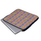 Mohnfarben Imitate-Flickwerk Laptop-Sieb Laptopschutzhülle (Vorne Knopf)