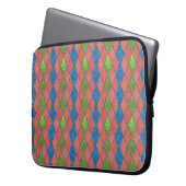 Mohnfarben Imitate-Flickwerk Laptop-Sieb Laptopschutzhülle (Vorderseite Links)