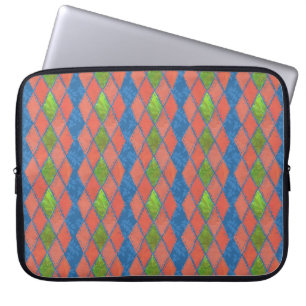 Mohnfarben Imitate-Flickwerk Laptop-Sieb Laptopschutzhülle