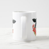 Mohnfarm - Kuh mit Blume Jumbo-Tasse (Rückseite)