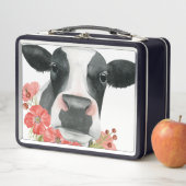 Mohnfarm - Kuh mit Blume Metall Brotdose (Beispiel)