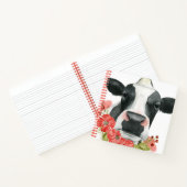 Mohnfarm - Kuh mit Blume Notizblock (Innenseite)