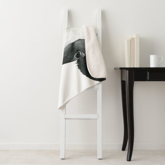 Mohnfarm - Kuh mit Blume Sherpadecke (Beispiel)