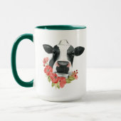 Mohnfarm - Kuh mit Blume Tasse (Links)