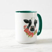 Mohnfarm - Kuh mit Blume Tasse (VorderseiteRechts)
