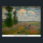 Mohnfeld, Argentinien von Claude Monet Poster<br><div class="desc">Dieses Gemälde mit dem Titel Poppy field, Argenteuil von Claude Monet wird von dem berühmten Künstler Claude Monet hergestellt. Über Claude Monet Claude Monet war der Gründer des französischen impressionistischen Malstils; das Mohnfeld, Argenteuil von Claude Monet, der konsequenteste und produktivste Praktizierende der Philosophie der Bewegung, seine Wahrnehmungen vor der Natur...</div>